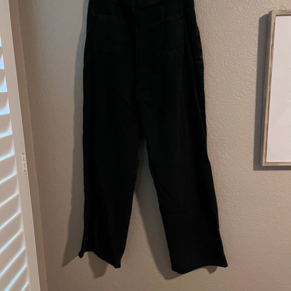 The Frankie Shop Hayla Wide Leg Baggy Jeans XL/XXL Adjustable Waist Cotton Gray - Picture 5 of 9